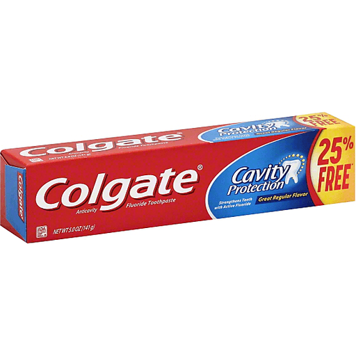 slide 2 of 2, Colgate Cavity Protection Toothpaste, Anticavity Fluoride, Great Regular Flavor, 5 oz