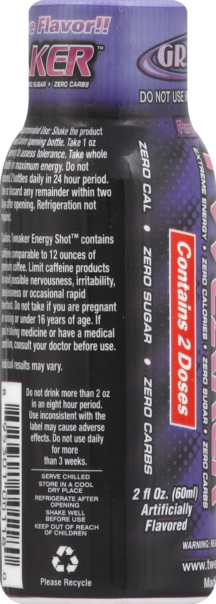 slide 4 of 4, Tweaker Grape Energy Shot - 2 fl oz, 2 fl oz