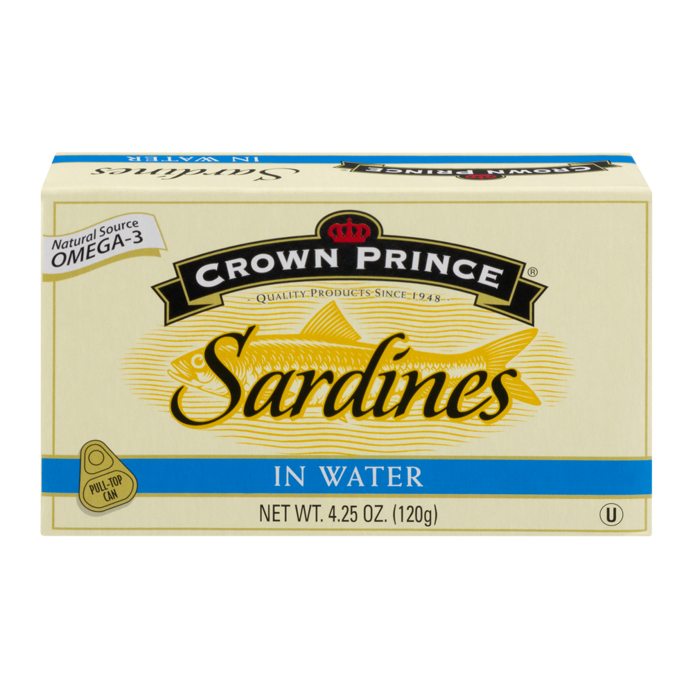 slide 1 of 1, Crown Prince Skinless & Boneless Sardines in Water, 4.25 oz