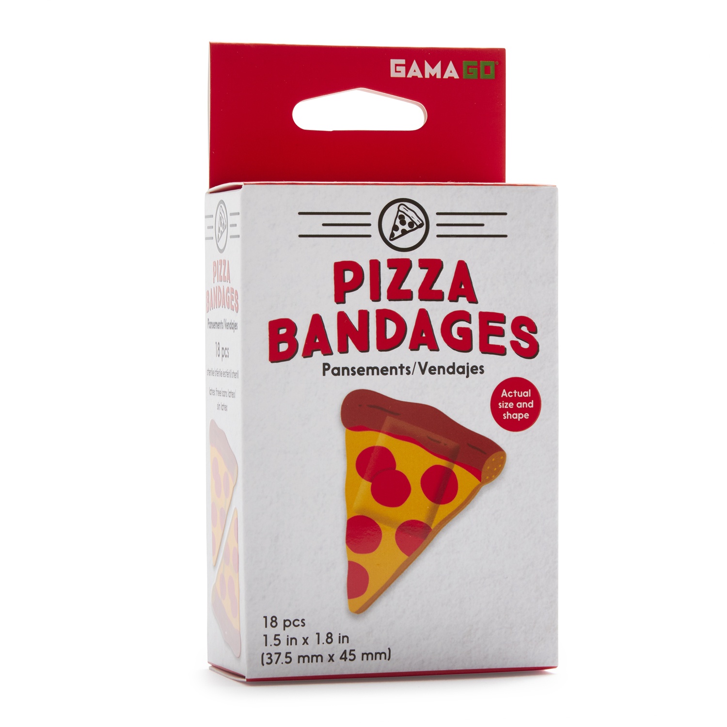 slide 1 of 1, Gama-Go Pizza Bandages, 1 ct