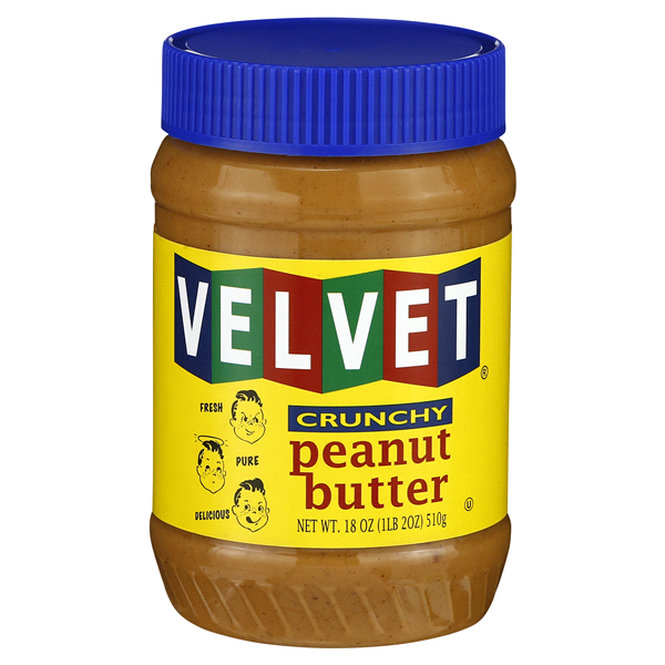 slide 1 of 5, Velvet Crunchy Peanut Butter, 18 oz