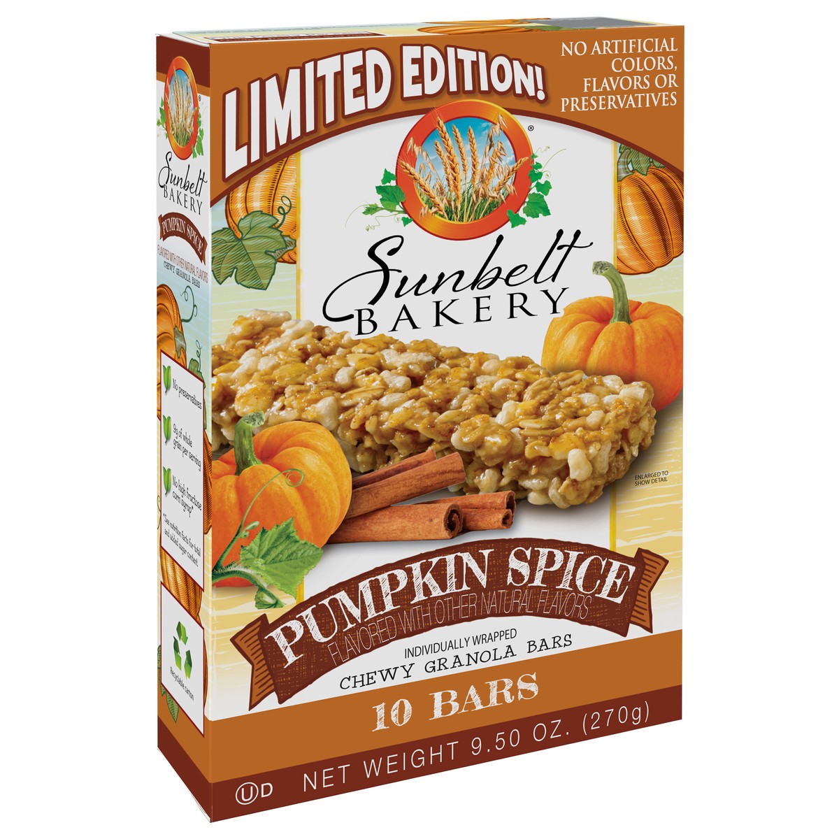 slide 9 of 9, Sunbelt Bakery Chewy Pumpkin Spice Granola Bars 10 10 ea Box, 10 ct