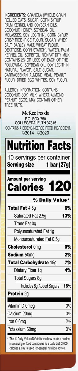 slide 2 of 9, Sunbelt Bakery Chewy Pumpkin Spice Granola Bars 10 10 ea Box, 10 ct