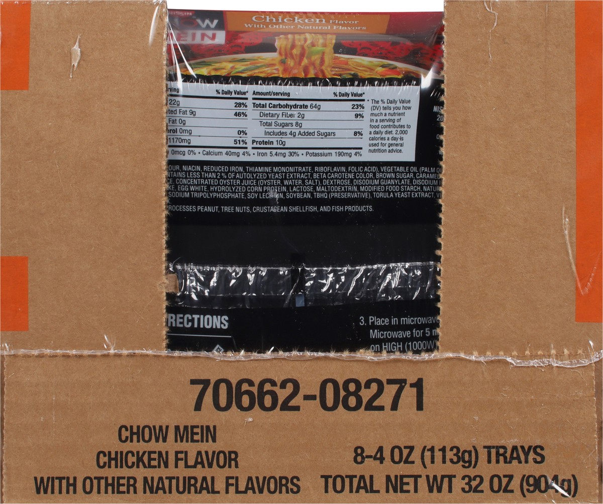 slide 7 of 11, Nissin Chow Mein Restaurant Style Chicken Flavor Noodles 8 - 4 oz Trays, 8 ct