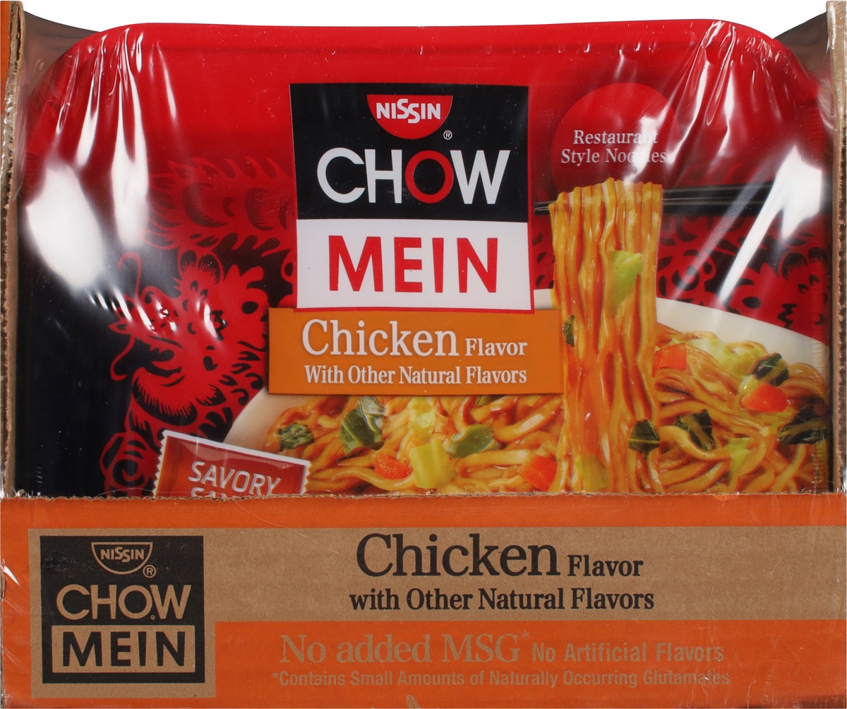 slide 2 of 11, Nissin Chow Mein Restaurant Style Chicken Flavor Noodles 8 - 4 oz Trays, 8 ct