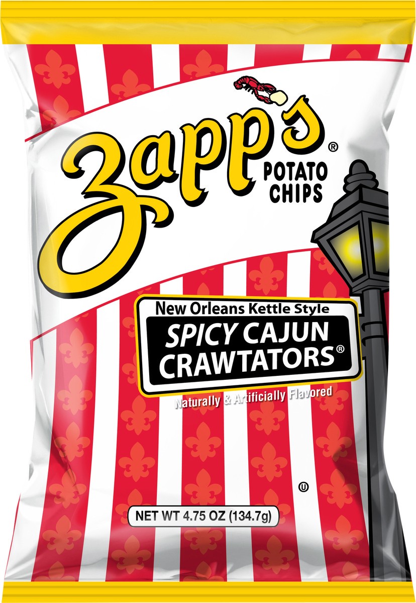 slide 4 of 11, Zapps Chips Spicy Cajun 4.75 Oz, 4.75 oz