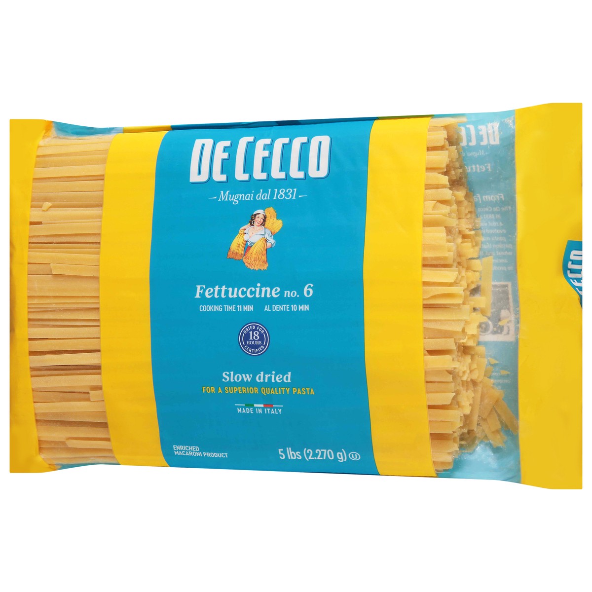 slide 13 of 13, De Cecco No. 6 Fettuccine 5 lb, 5 lb