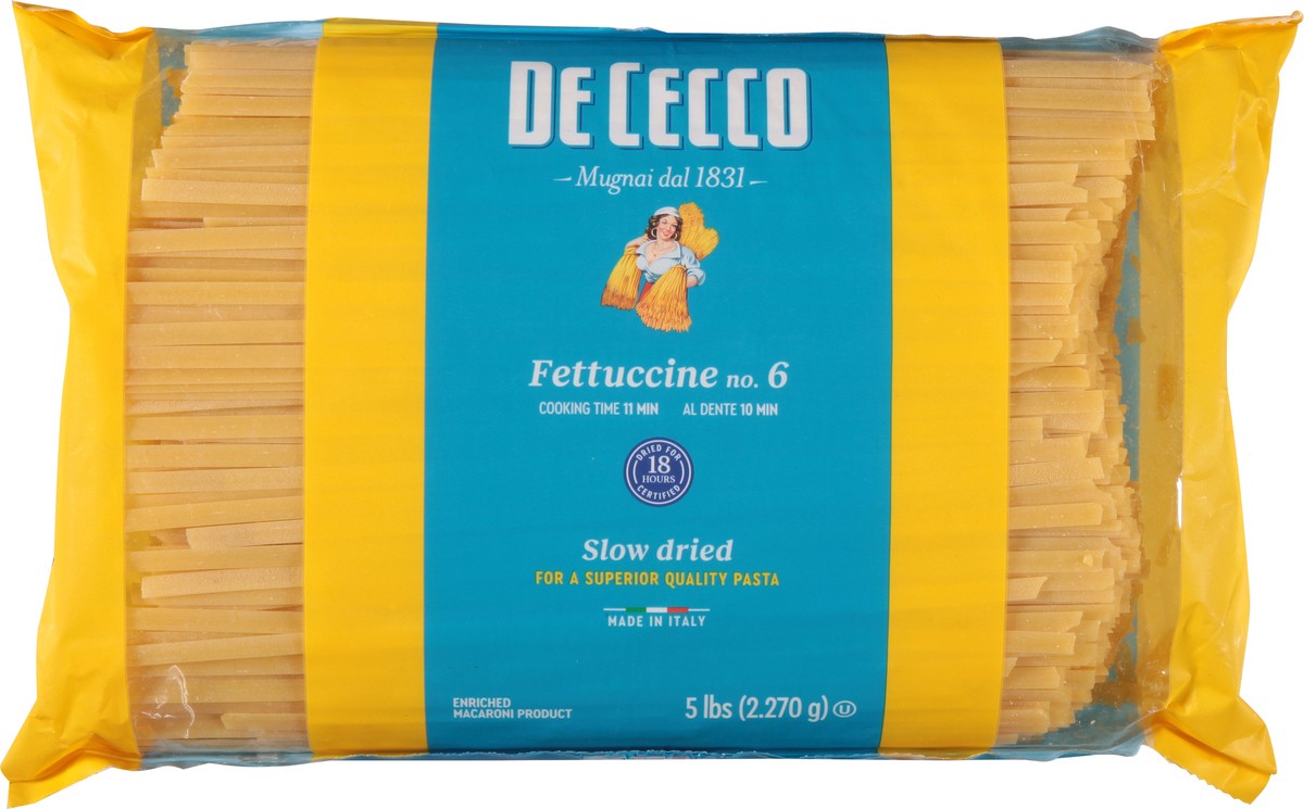 slide 5 of 13, De Cecco No. 6 Fettuccine 5 lb, 5 lb