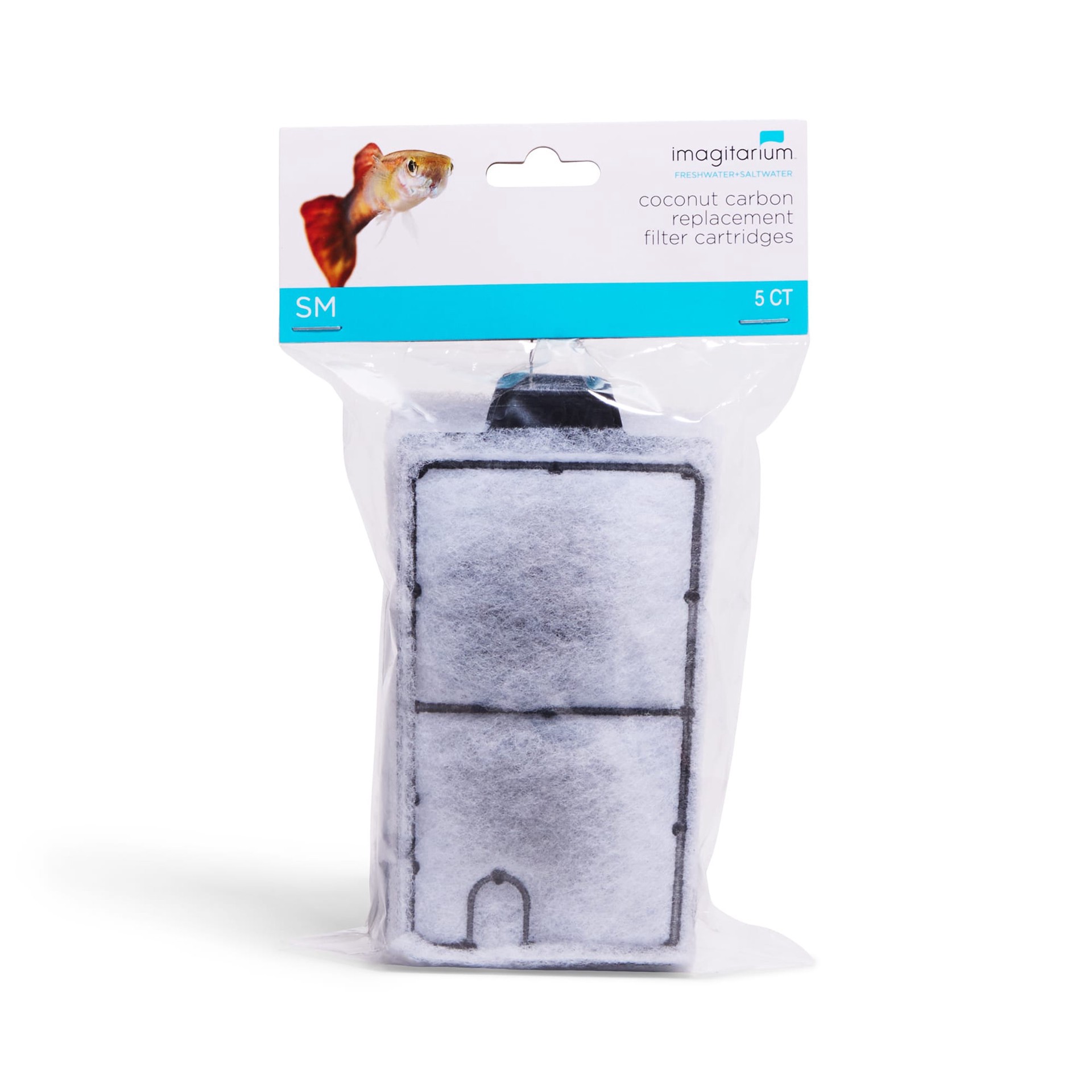 slide 1 of 1, Imagitarium Small Replacement Coconut Carbon Filter Cartridges, Pack of 5, 5 ct