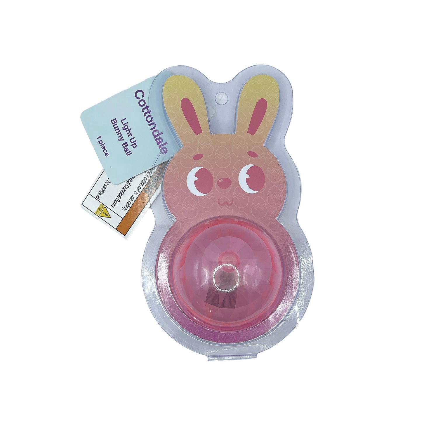 slide 1 of 1, COTTONDALE Lu Bunny Ball - Pink, 1 ct