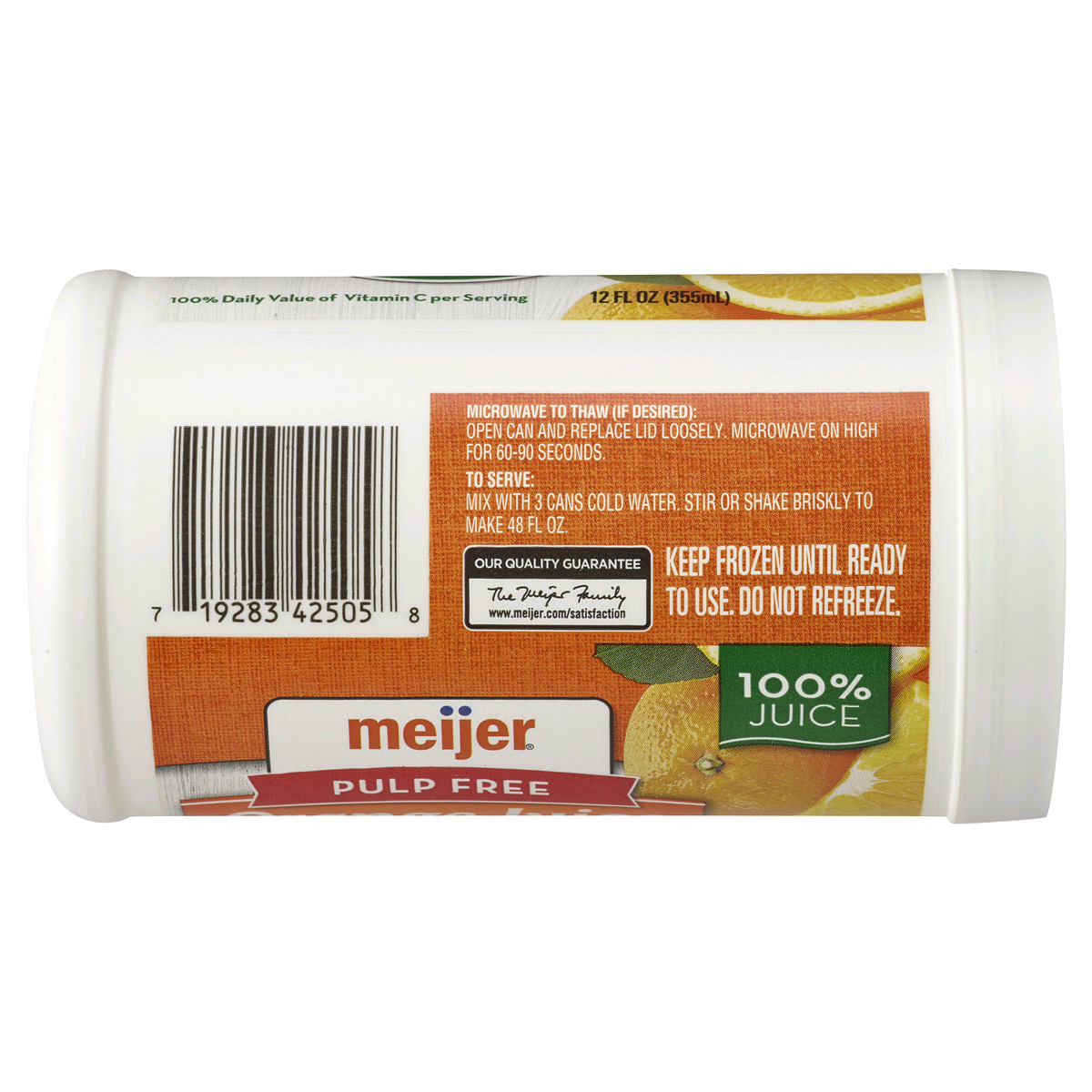 slide 3 of 3, Meijer Frozen Pulp Free Orange Juice Concentrate, 12 oz