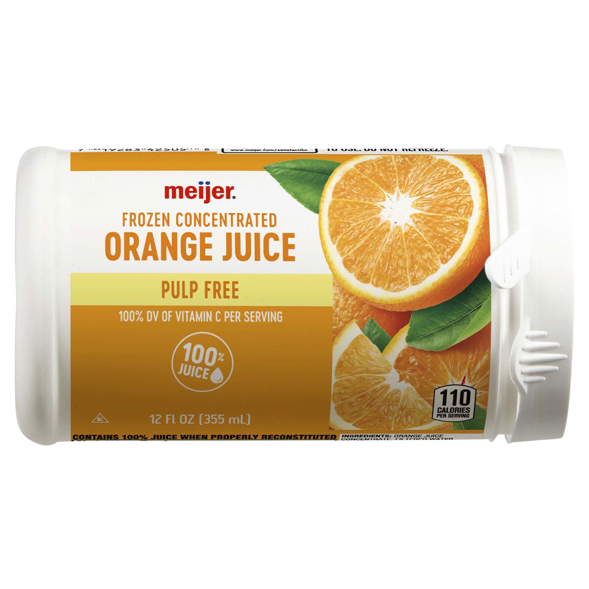 slide 1 of 3, Meijer Frozen Pulp Free Orange Juice Concentrate, 12 oz