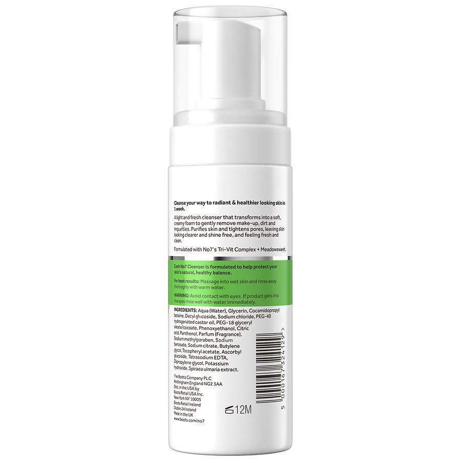 slide 2 of 4, No7 Cleansing Foaming Cleanser for Oily Skin, 5.07 fl oz