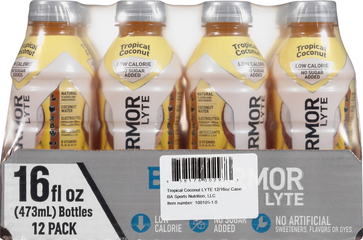 slide 8 of 11, BODYARMOR Lyte Tropical Coconut Sports Drink - 12 ct, 12 ct