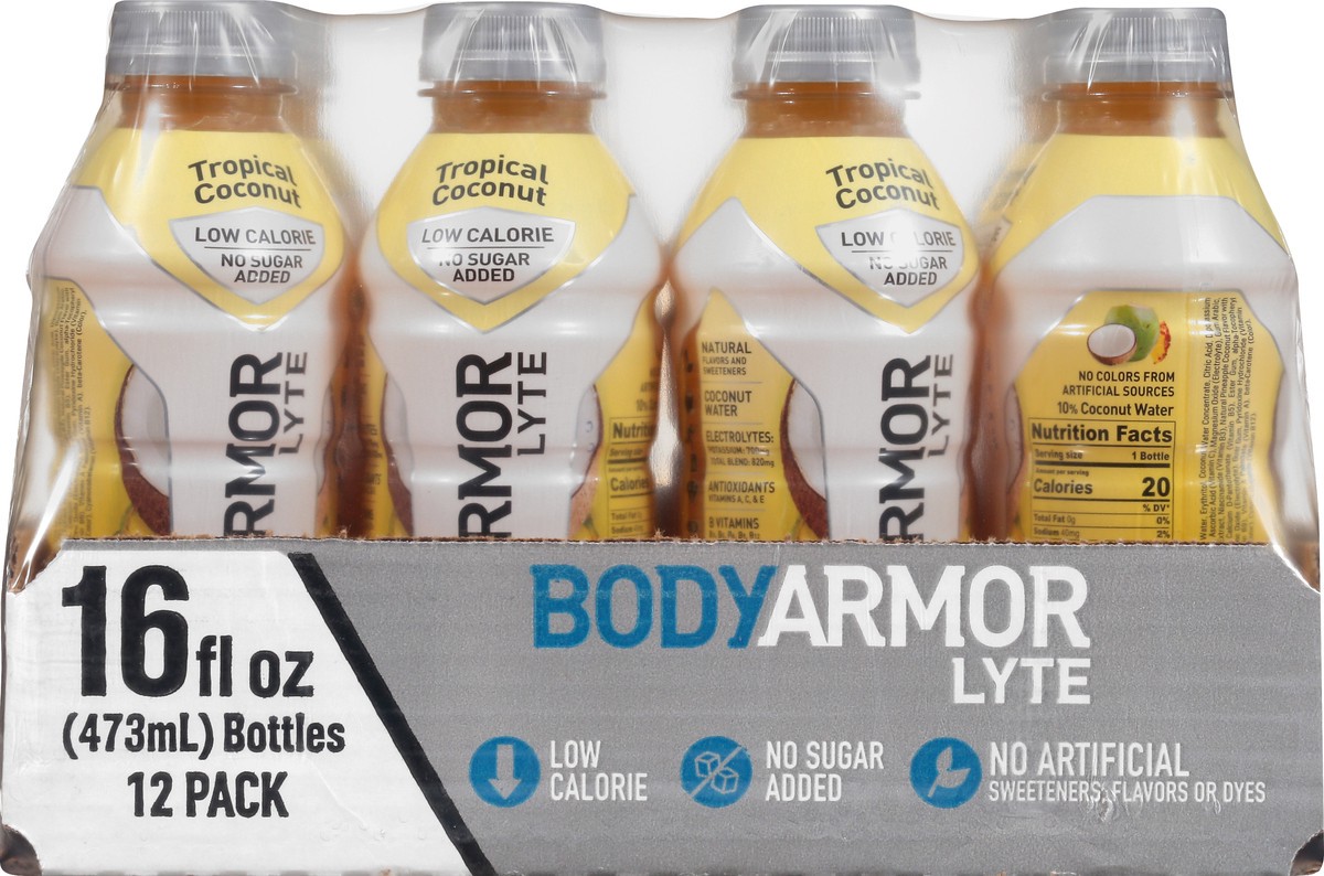 slide 3 of 11, BODYARMOR Lyte Tropical Coconut Sports Drink - 12 ct, 12 ct