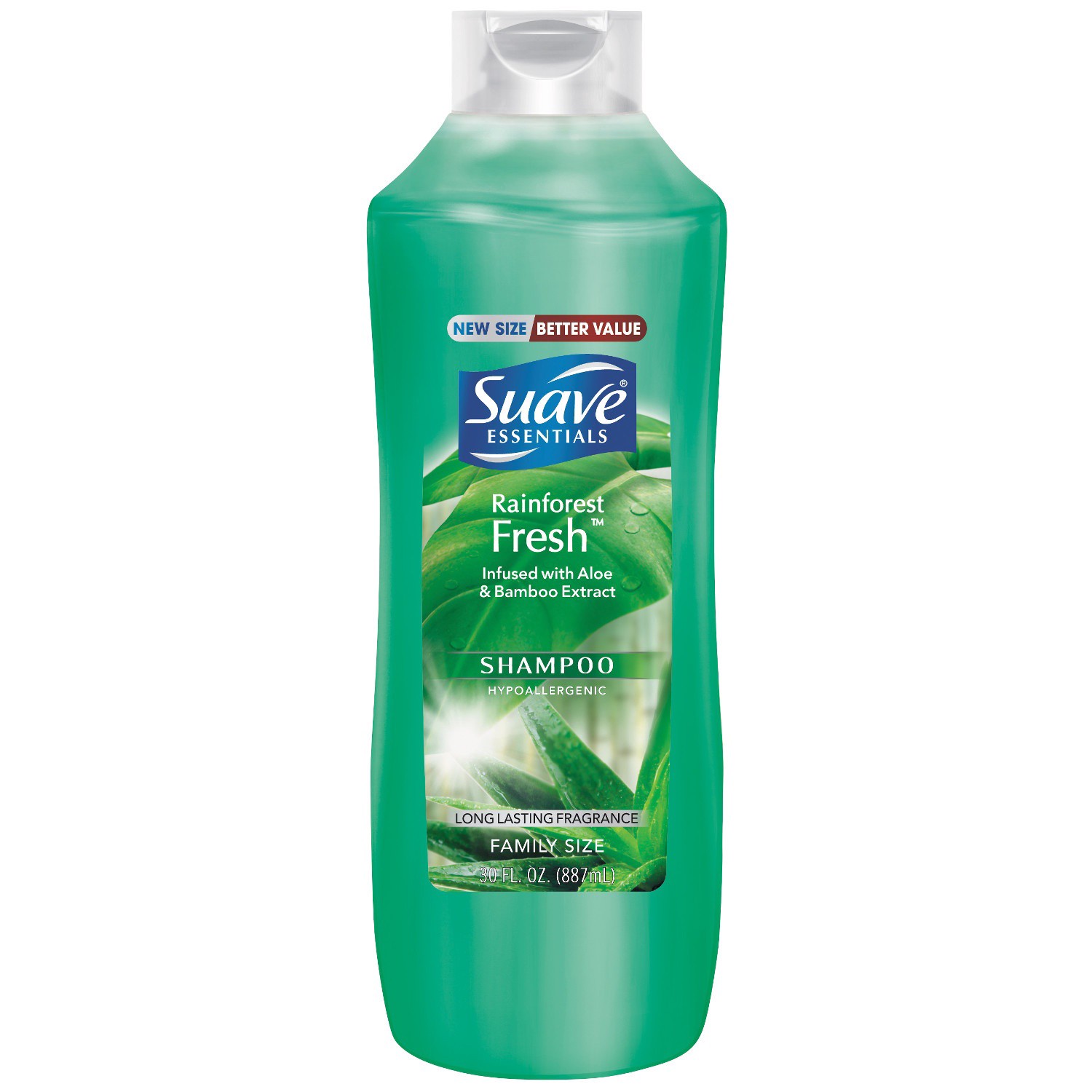 slide 1 of 1, Suave Essentials Shampoo Rainforest Fresh, 30 oz, 30 oz