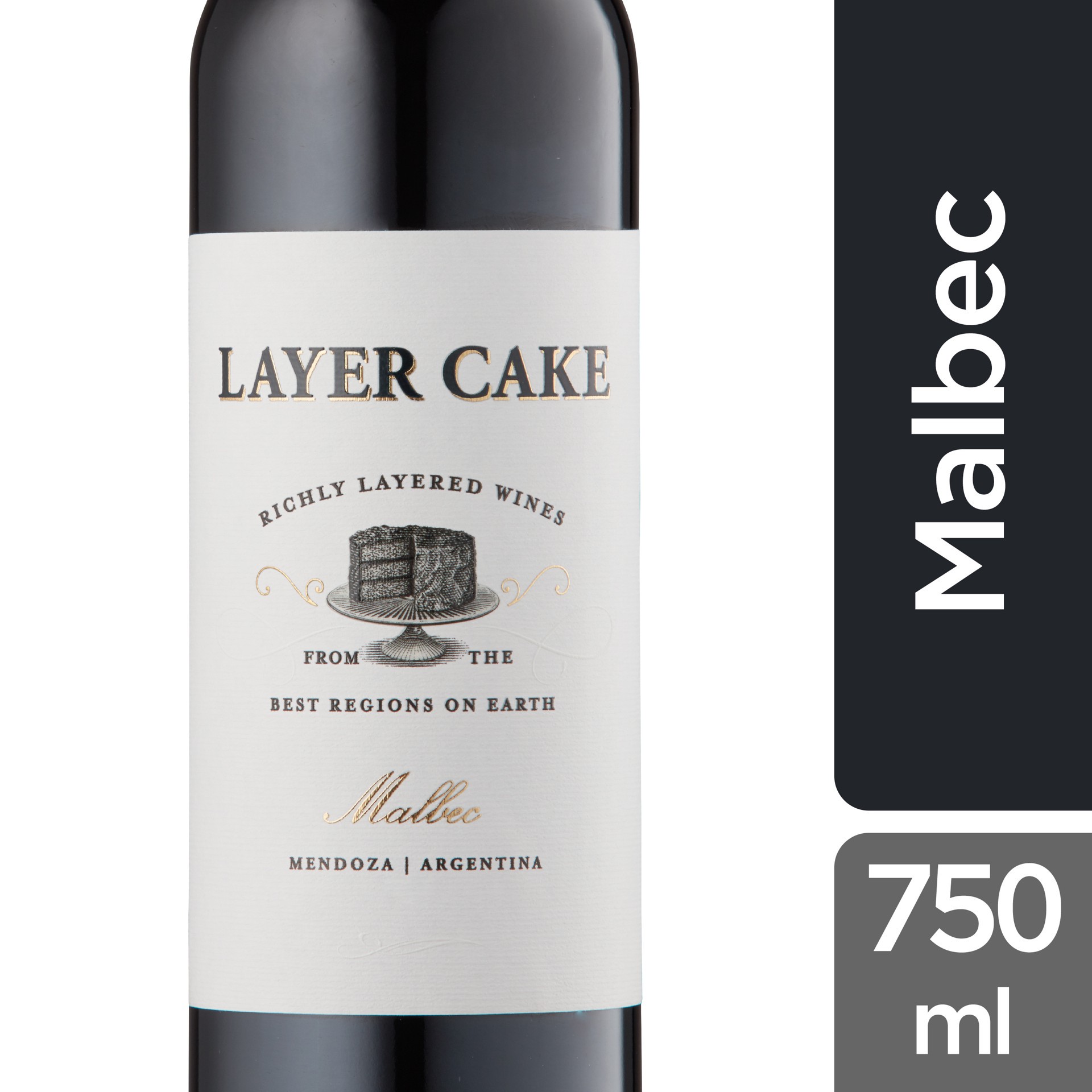 slide 2 of 5, Layer Cake Malbec Red Wine - 750ml Bottle, 750 ml