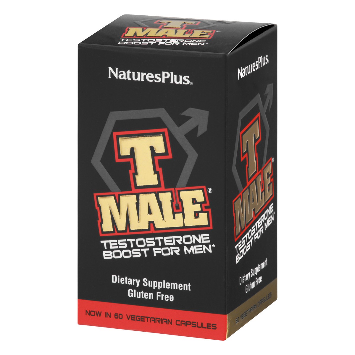 slide 4 of 9, T Male Natures Plus Vegetarian Capsules Testosterone 60 ea, 60 ct