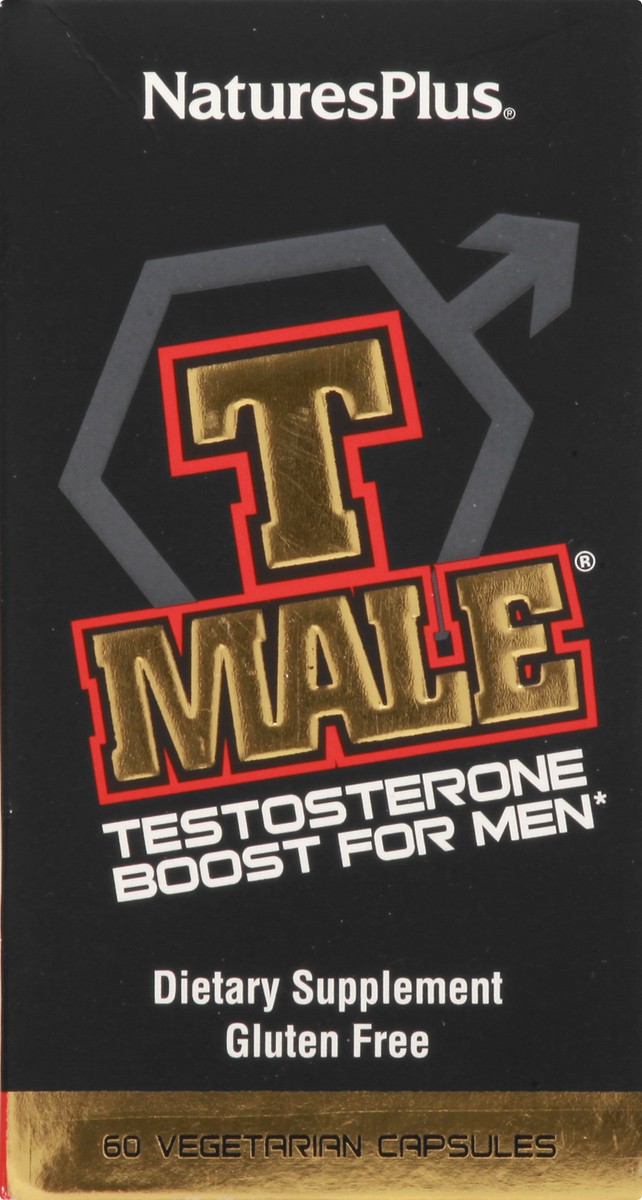 slide 6 of 9, T Male Natures Plus Vegetarian Capsules Testosterone 60 ea, 60 ct