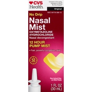 slide 1 of 1, CVS Health No Drip Oxymetazoline Hydrochloride Nasal Mist, 1 oz