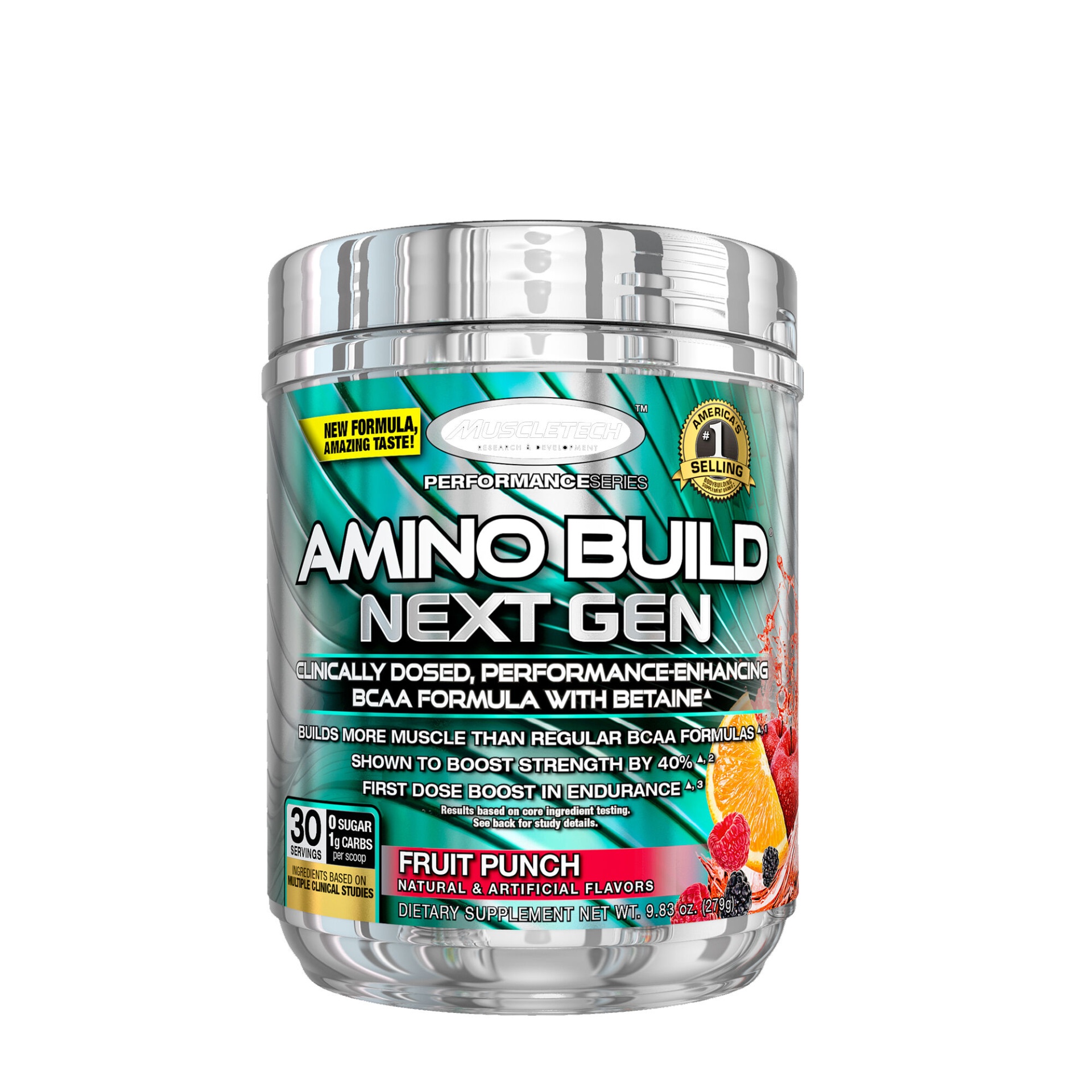 slide 1 of 1, MuscleTech AMINO BUILD NEXT GEN ENERGIZED - Fruit Punch Splash, 1 ct