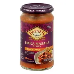 Patak's Medium Tikka Masala Curry Simmer Sauce 15 oz