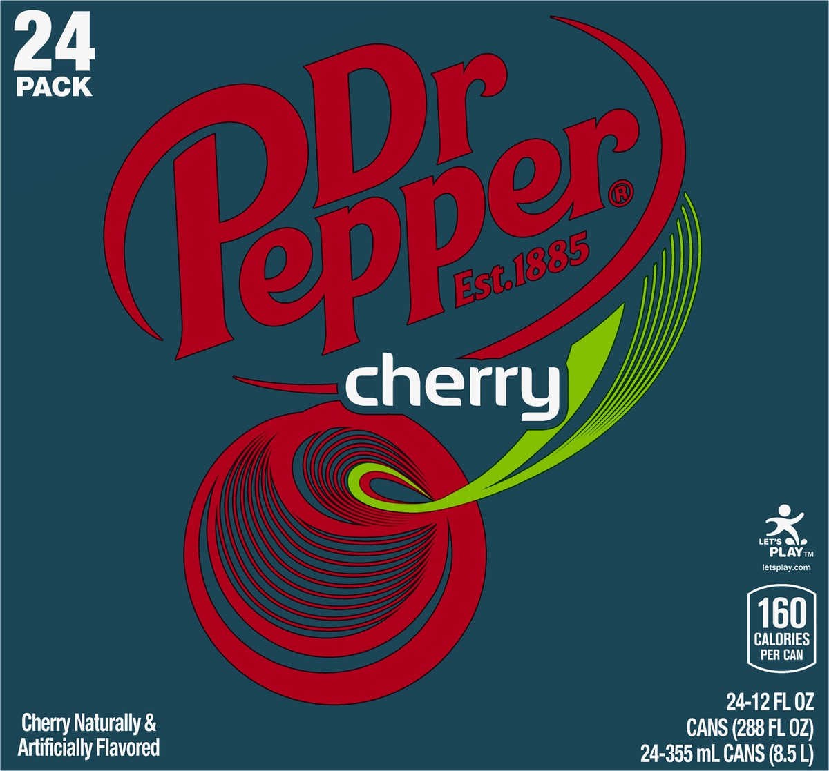 slide 6 of 9, Dr Pepper Cherry Soda- 24 ct, 288 oz