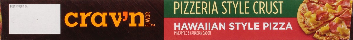 slide 10 of 11, Crav'n Flavor Hawaiian Style Pizzeria Style Crust Pineapple & Canadian Bacon Pizza 19 oz, 19 oz