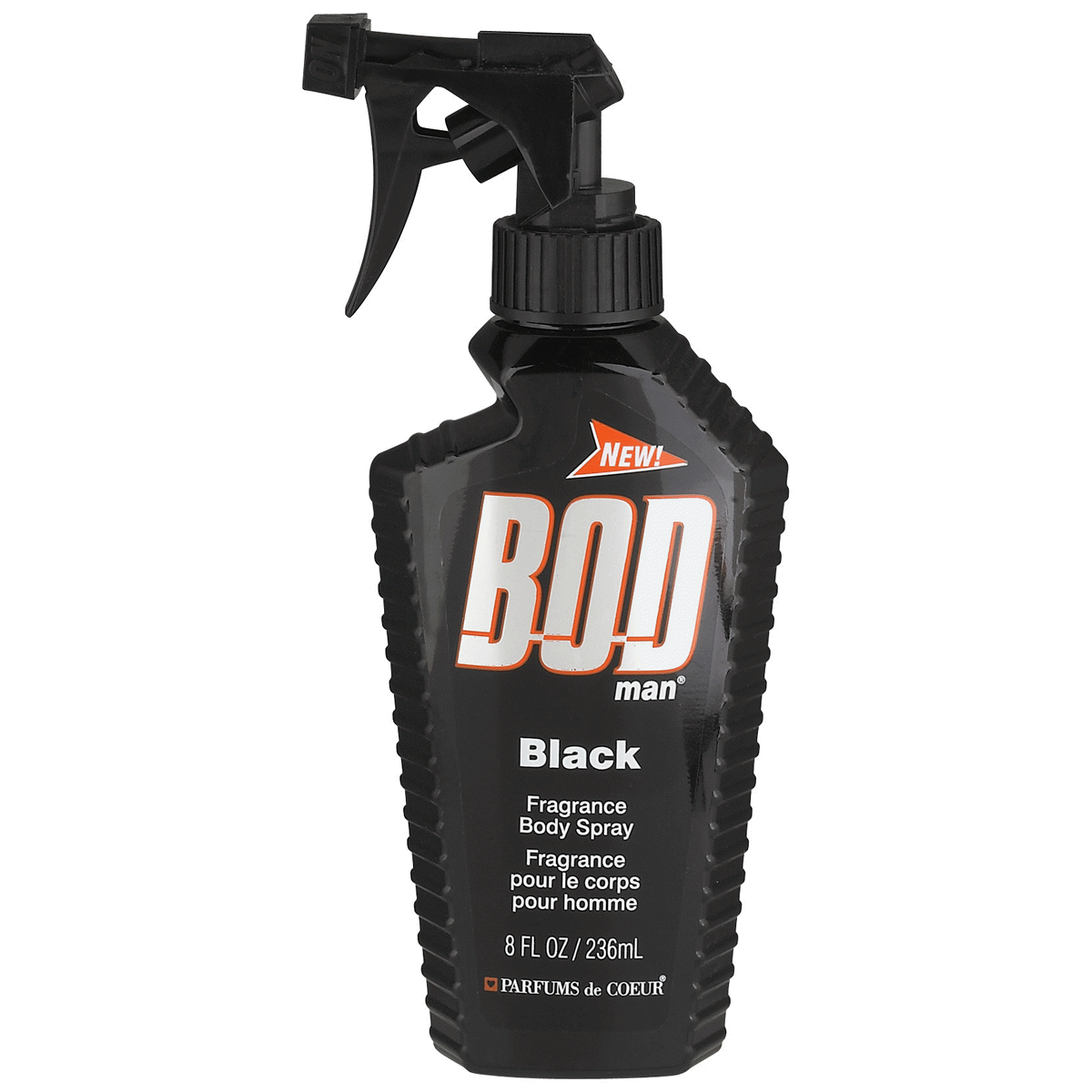 slide 1 of 1, BOD Man Black Fragrance Body Spray, 8 oz