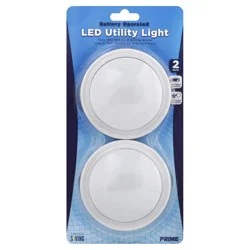 Prime Push Led Utility Light 2 Pack - White