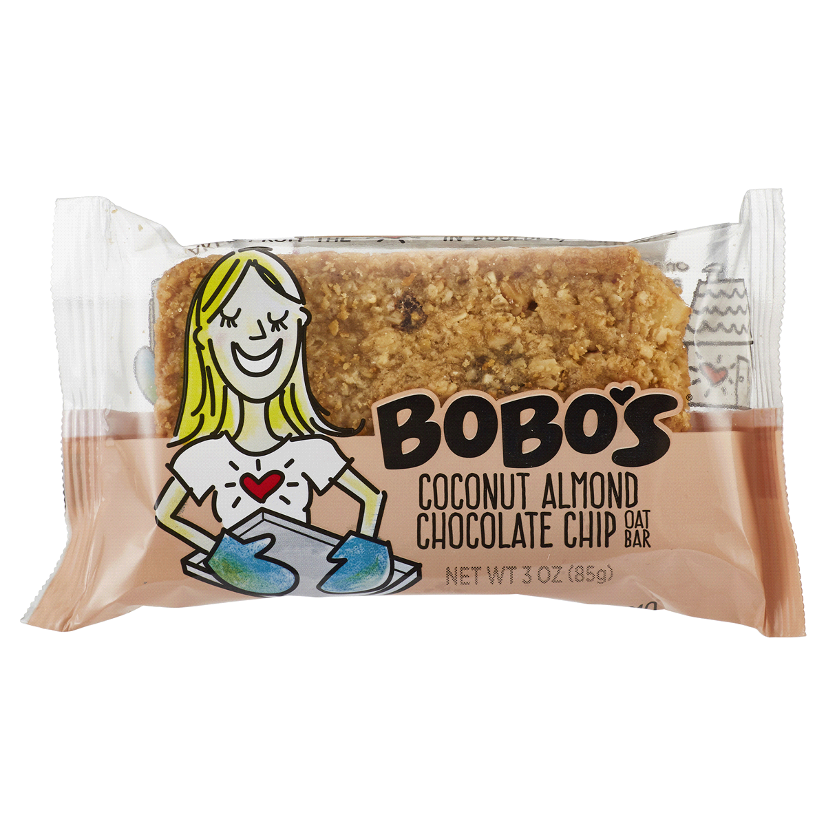 slide 1 of 4, Bobo's Coconut Almond Chocolate Chip Oat Bar 3 oz. Wrapper, 3 oz