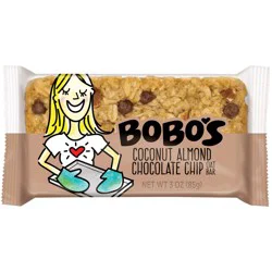 Bobo's Gluten Free Bar Oat Choc Almon