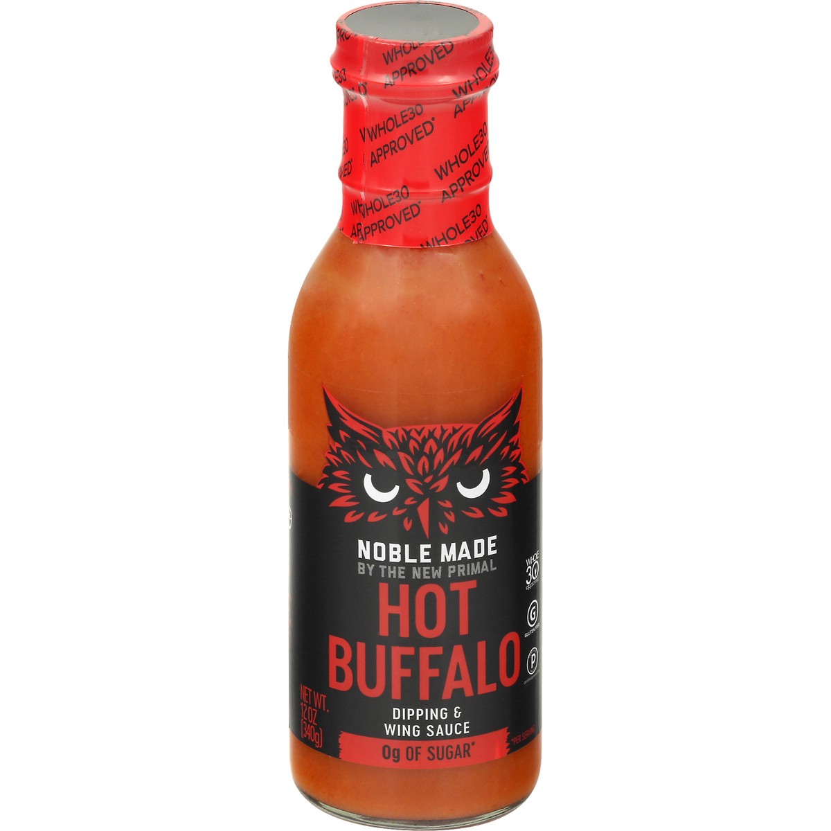 slide 5 of 9, The New Primal Buffalo Hot Sauce Noble Made, 12 fl oz