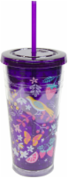 slide 1 of 1, Cool Gear Bird And Flower Chiller - Amaranth Purple, 24 oz