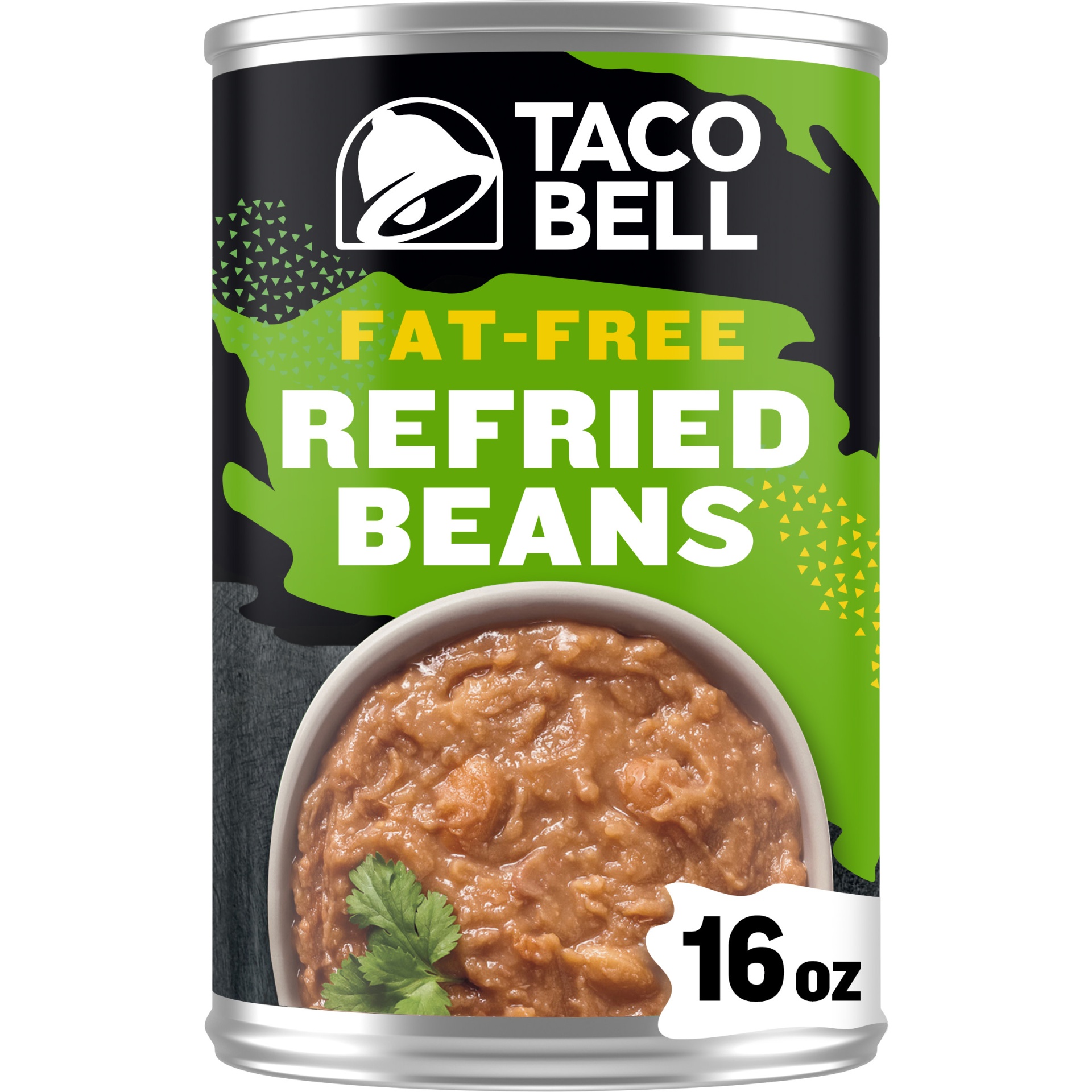 slide 1 of 1, Taco Bell Fat-Free Refried Beans, 16 oz