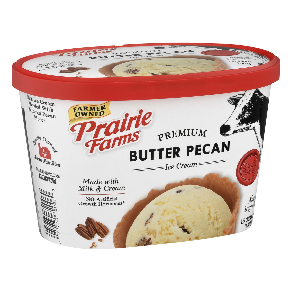 slide 4 of 13, Prairie Farms Premium Butter Pecan Ice Cream 1.5 qt, 1.5 qt