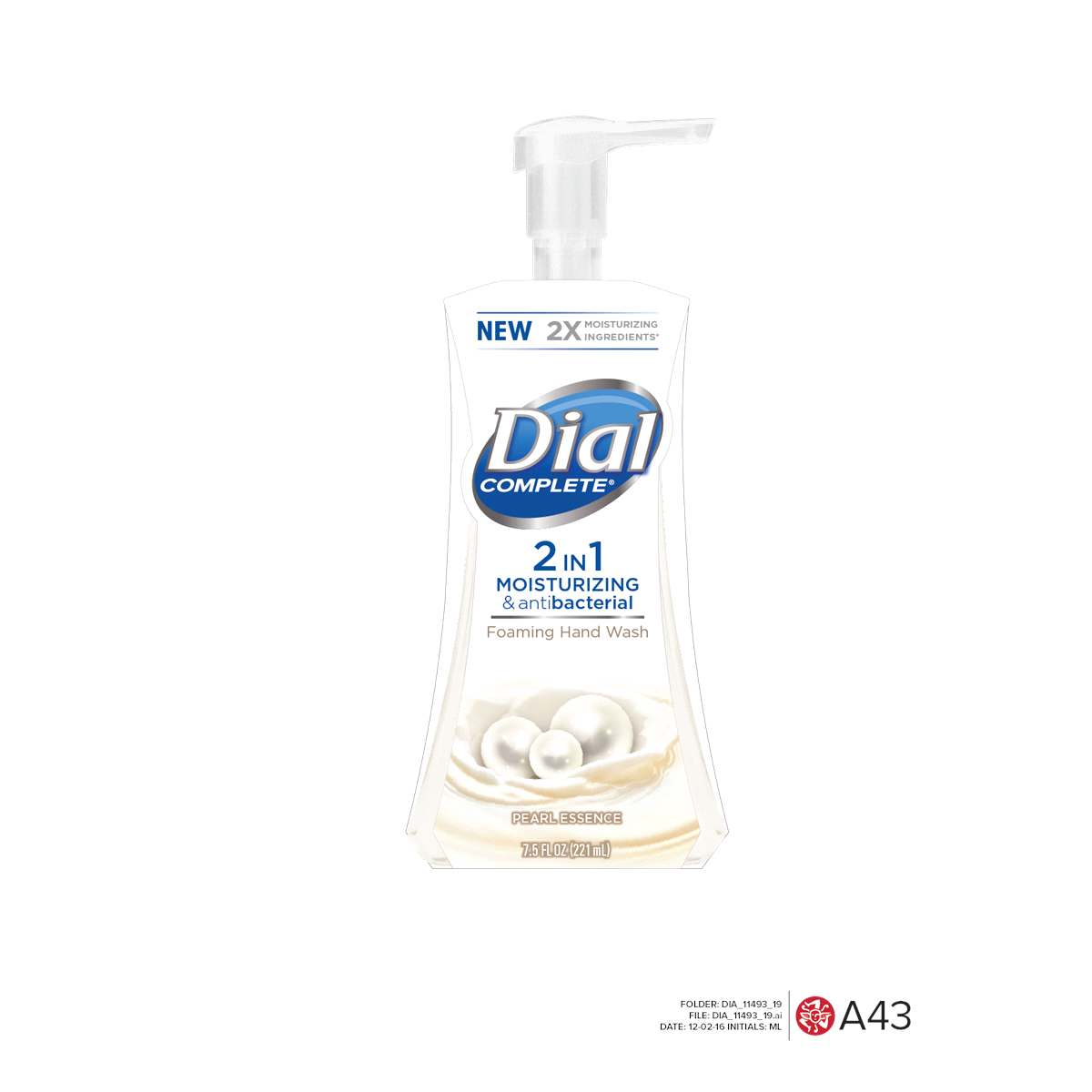 slide 1 of 6, Dial 2 in 1 Pearl Essence Liquid Hand Soap, 7.5 oz