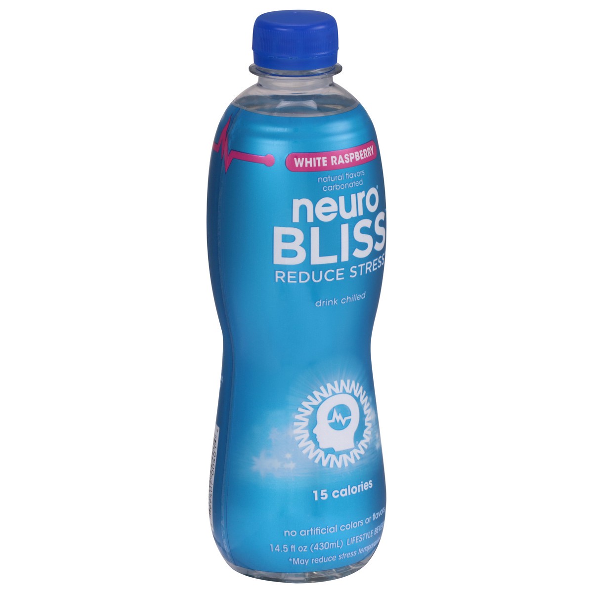 slide 9 of 9, Neuro Bliss Reduce Stress White Raspberry Lifestyle Beverage 14.5 fl oz, 14.5 fl oz