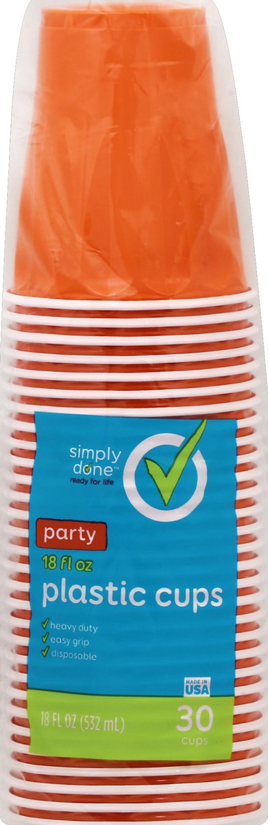 slide 3 of 6, Simply Done Party Plastic Cups, 30 ct; 18 fl oz