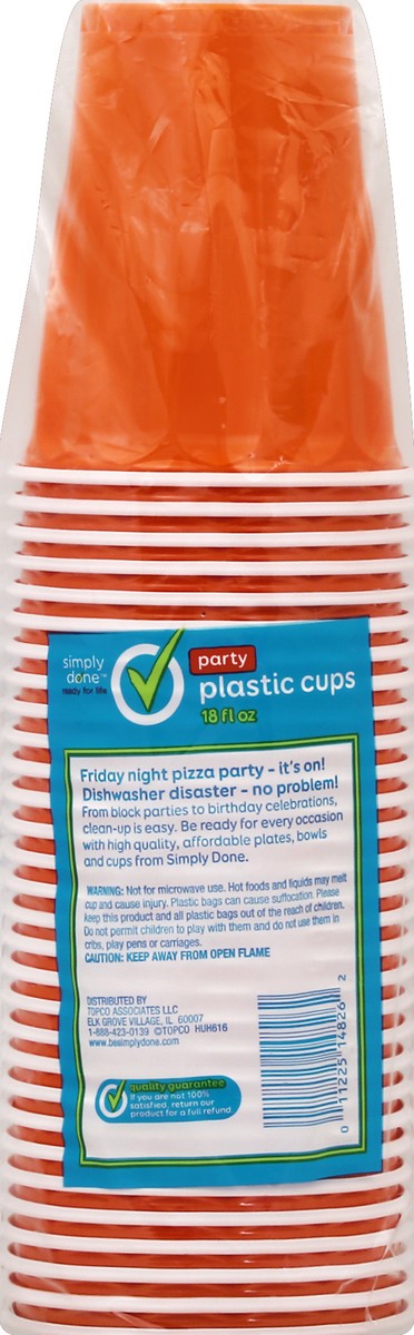 slide 4 of 6, Simply Done Party Plastic Cups, 30 ct; 18 fl oz