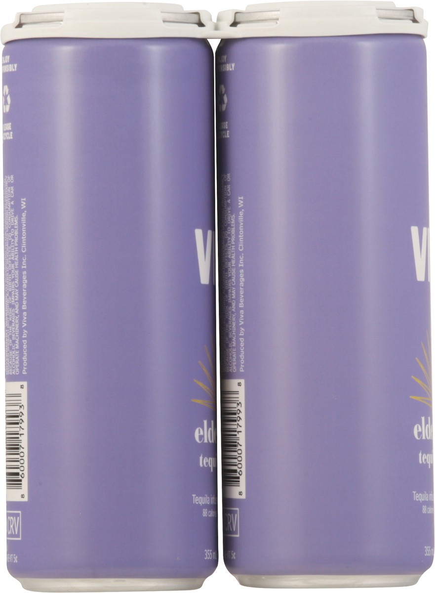 slide 7 of 13, Viva Tequila Seltzer Elderberry, 4 ct; 12 oz