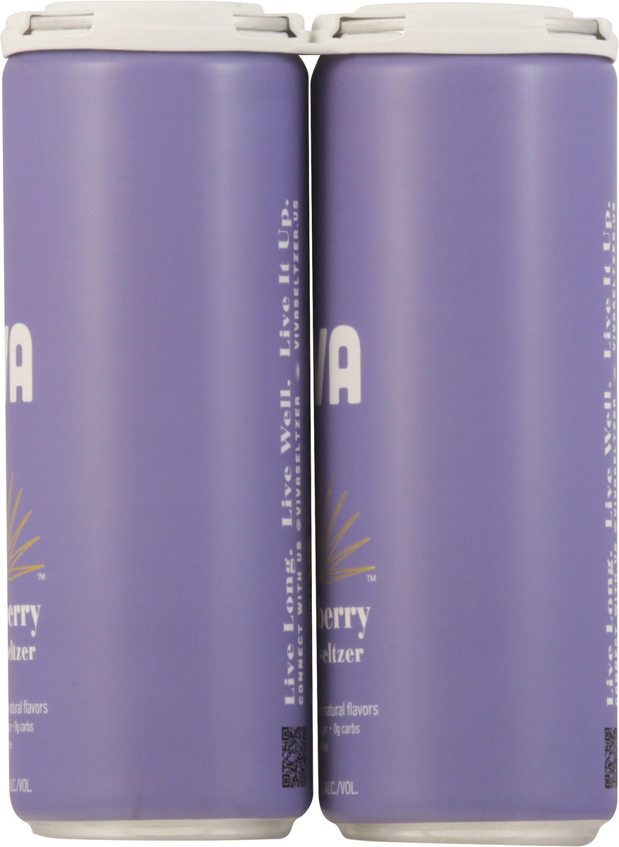 slide 9 of 13, Viva Tequila Seltzer Elderberry, 4 ct; 12 oz