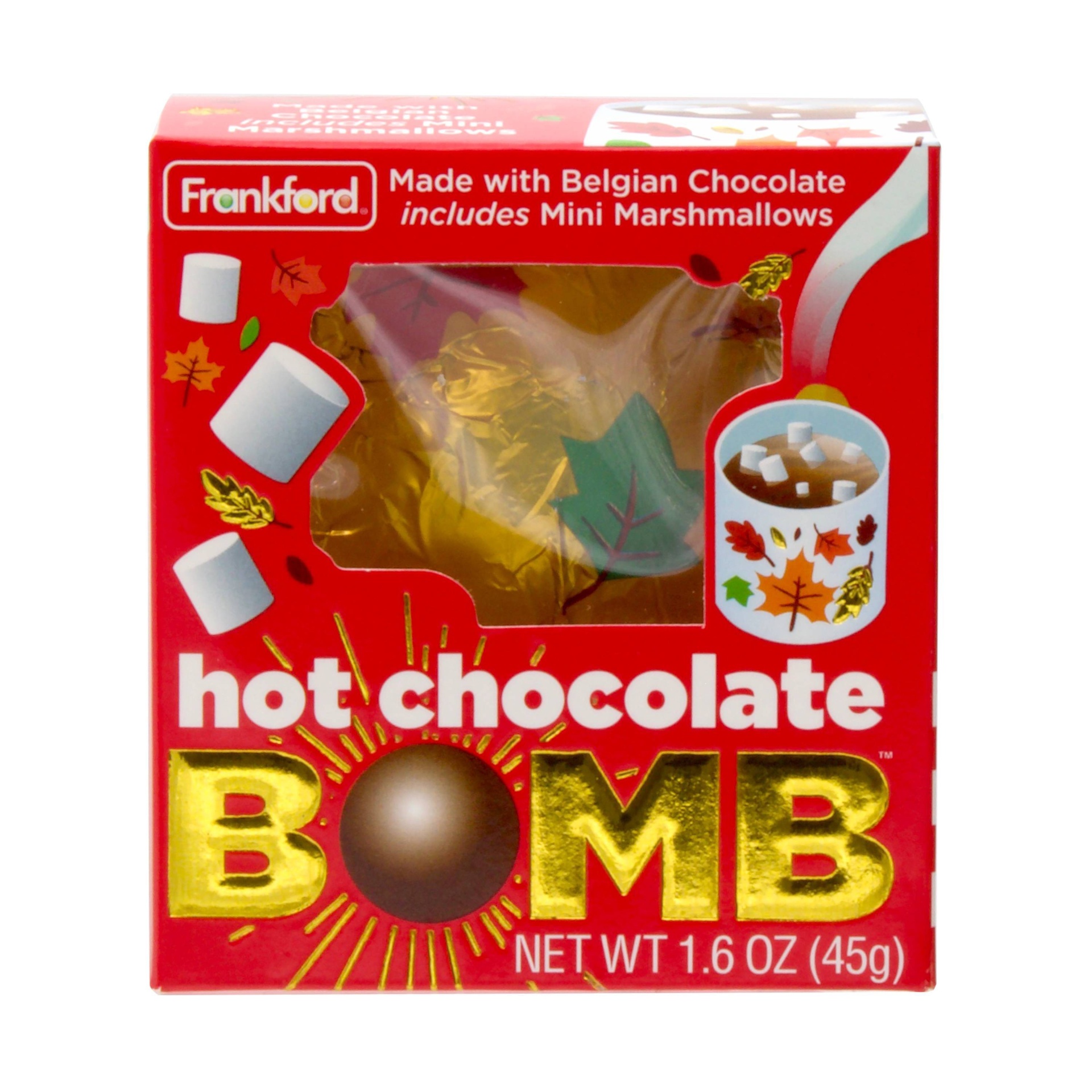 slide 1 of 1, Frankford Hot Choocolate Melting Bomb, 1.6 oz