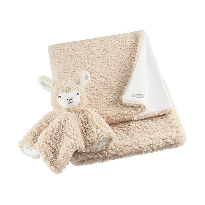 slide 1 of 5, UGG Cloud Llama Lovey and Blanket Gift Set - Birch, 1 ct