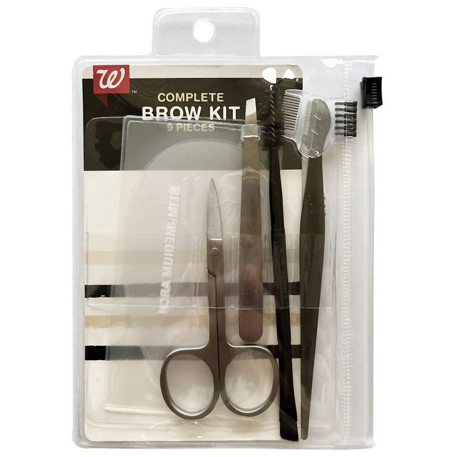 slide 1 of 4, Walgreens Brow 9 Piece Kit, 1 ct