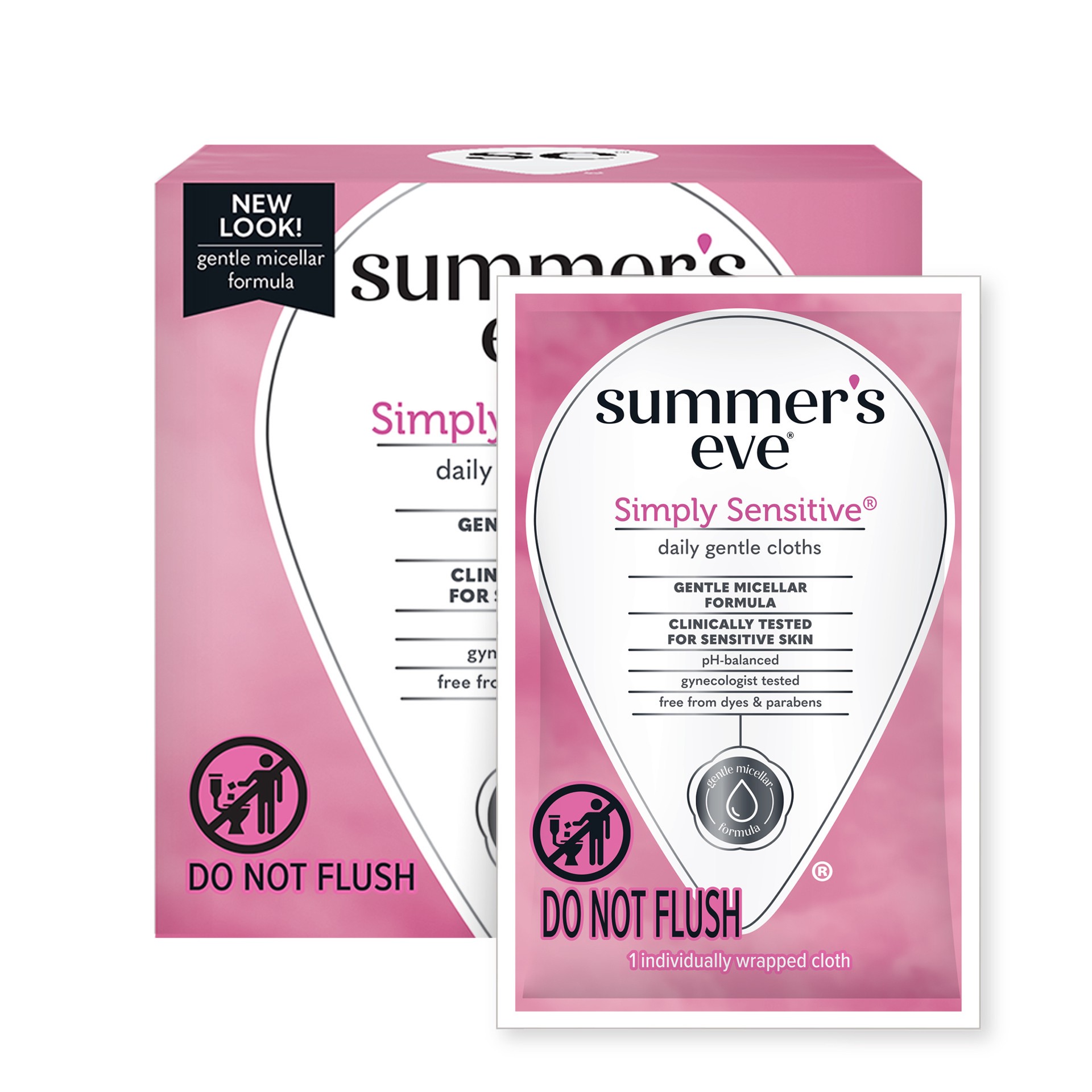 slide 1 of 5, Summer's Eve Simply Sensitive Daily Feminine Wipes, Removes Odor, pH Balanced, 16 count, 16 ct