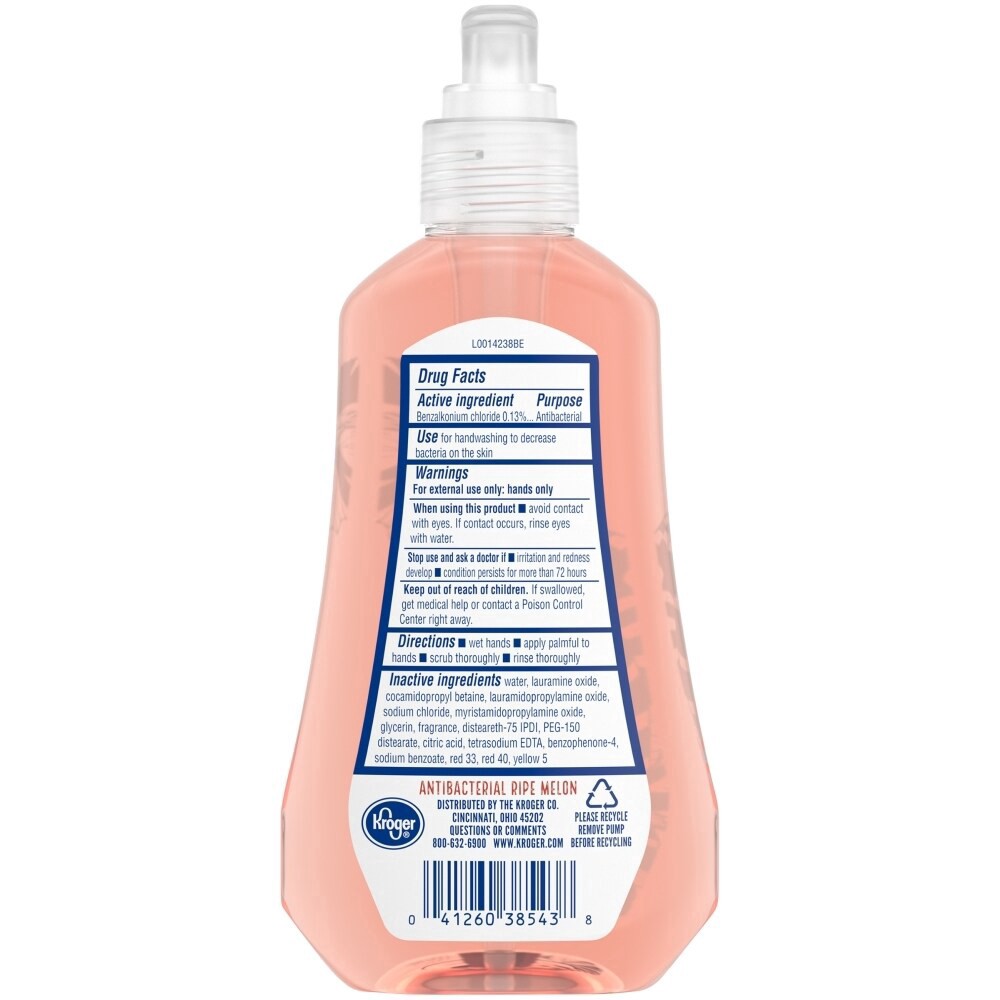 slide 3 of 4, Kroger Antibacterial Ripe Melon Hand Soap, 7.5 fl oz