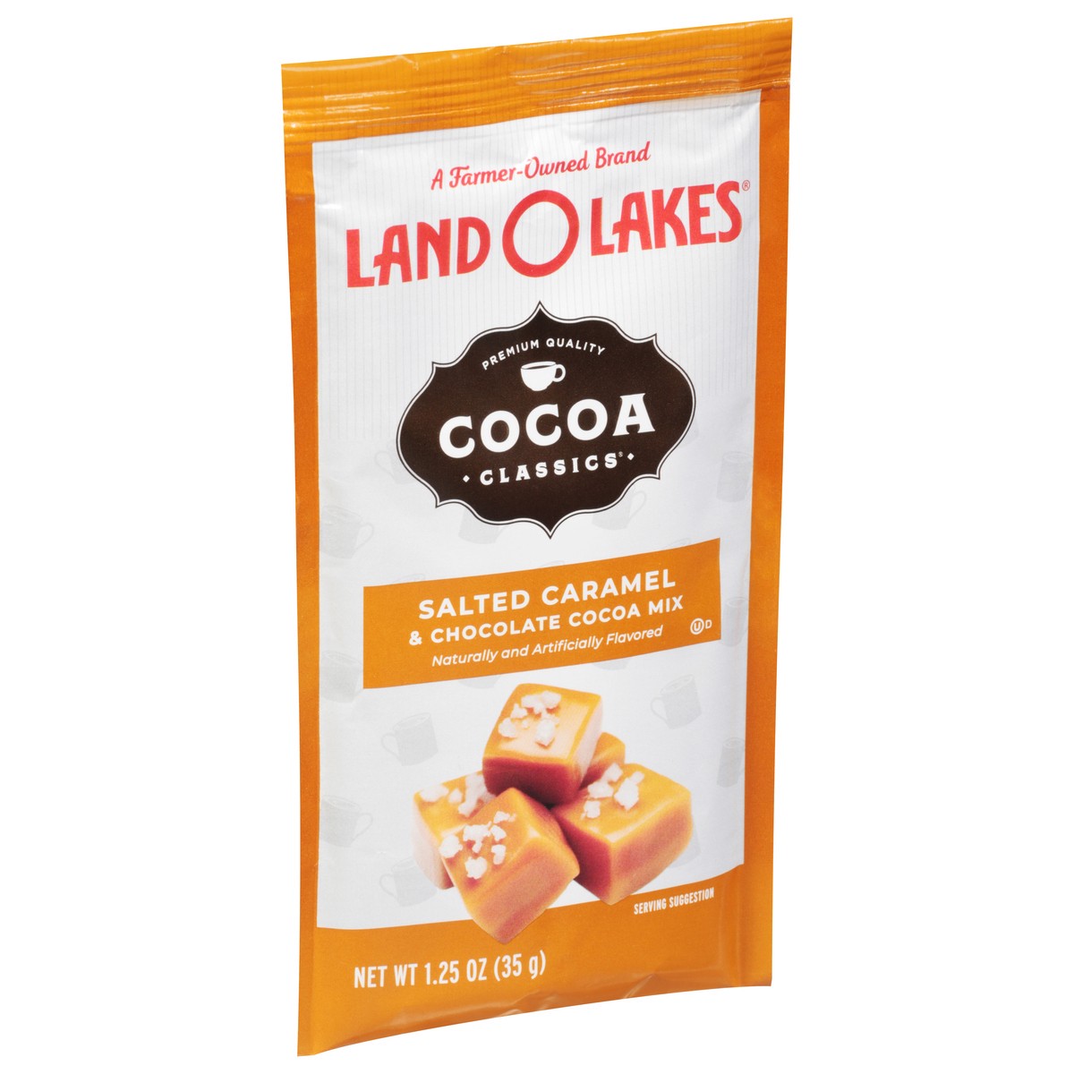 slide 2 of 9, Land O'Lakes Cocoa Classics Salted Caramel & Chocolate Cocoa Mix 1.25 oz, 1.25 oz