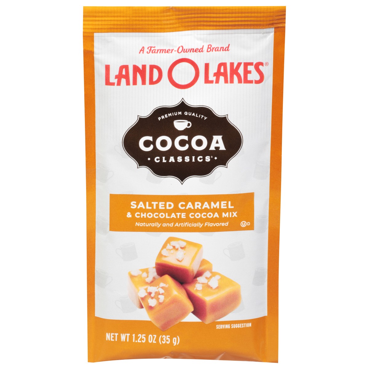 slide 1 of 9, Land O'Lakes Cocoa Classics Salted Caramel & Chocolate Cocoa Mix 1.25 oz, 1.25 oz