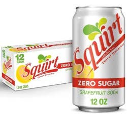 Squirt 12 Pack Zero Sugar Grapefruit Soda 12 - 12 fl oz Cans